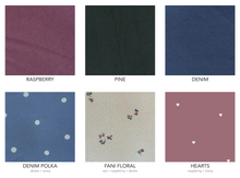 Load image into Gallery viewer, Jamie Fleece Bubble Romper: Fani Floral / Oat + Raspberry / 0-3M