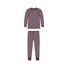Load image into Gallery viewer, 2 Piece Long Sleeve Jammie Set: Fox / Cranberry + Taupe / 12-18M