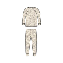 Load image into Gallery viewer, 2 Piece Long Sleeve Jammie Set: Fox / Cranberry + Taupe / 5T/6