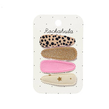 Load image into Gallery viewer, Leopard Fabric Clip Set