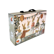 Load image into Gallery viewer, 40-piece Floor Puzzle: Rabbit Family