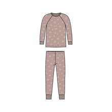 Load image into Gallery viewer, 2 Piece Long Sleeve Jammie Set: Ophelia Floral / Mauve / 18-24M