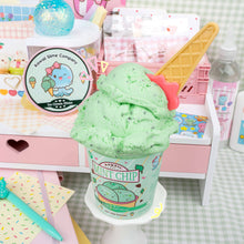 Load image into Gallery viewer, Mint Chip Scented Ice Cream Pint Slime (5pcs/case)