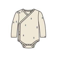 Load image into Gallery viewer, Kai Kimono Bodysuit: Hiking / Pine / 3-6M