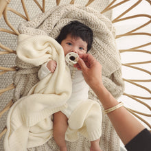 Load image into Gallery viewer, 100% Organic Luxury Cotton Swaddle Receiving Baby Blanket: Cream
