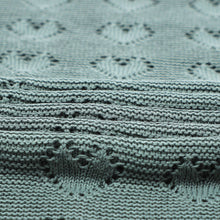Load image into Gallery viewer, 100% Luxury Cotton Receiving Swaddle Baby Blanket - Heart: Cream
