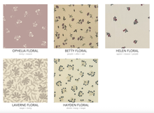 Load image into Gallery viewer, Neve Ruffle Zipper Sleeper: Ophelia Floral / Mauve / 18-24M
