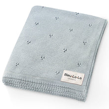 Load image into Gallery viewer, 100% Organic Cotton Pointelle Swaddle Receiving Baby Blanket: Ballet Slippers
