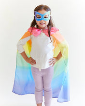 Load image into Gallery viewer, 100% Silk Dress-Up Mask- Rainbow
