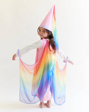 Load image into Gallery viewer, 100% Silk Fairy Dress - Pink/Rainbow
