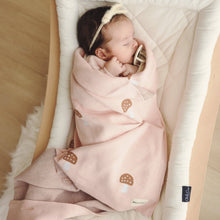 Load image into Gallery viewer, 100% Luxury Cotton Swaddle Receiving Baby Blanket - Mushroom: Camel
