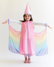 Load image into Gallery viewer, 100% Silk Fairy Dress - Pink/Rainbow
