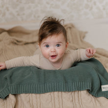 Load image into Gallery viewer, 100% Organic Luxury Cotton Swaddle Receiving Baby Blanket: Cream

