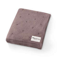Load image into Gallery viewer, 100% Organic Cotton Pointelle Swaddle Receiving Baby Blanket: Ballet Slippers

