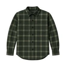 Load image into Gallery viewer, Berg Flannel Long Sleeve Collared Button Down Shirt: Chestnut Plaid / 2T
