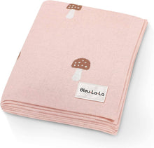 Load image into Gallery viewer, 100% Luxury Cotton Swaddle Receiving Baby Blanket - Mushroom: Camel

