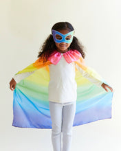 Load image into Gallery viewer, 100% Silk Dress-Up Mask- Rainbow
