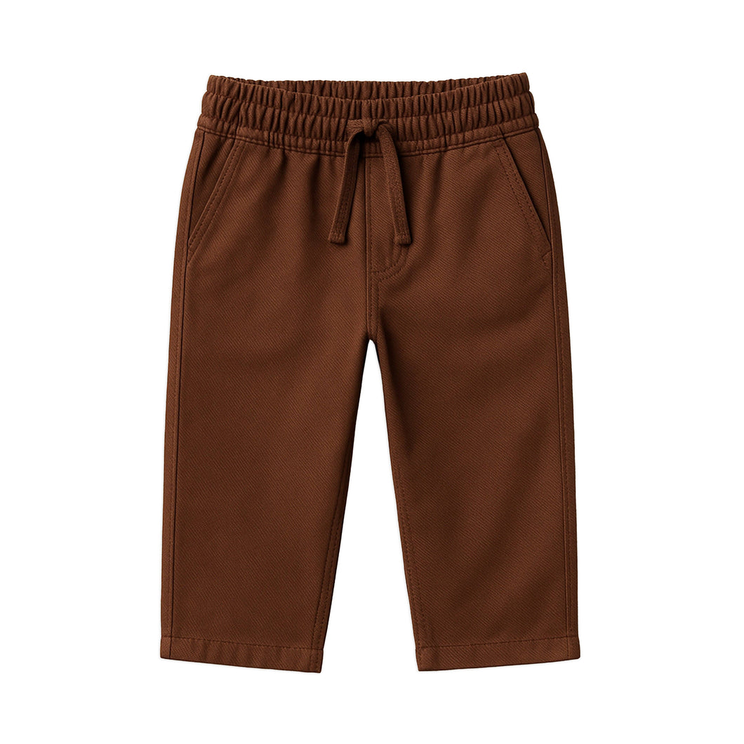 Grover Twill Pant: Chestnut / 2T