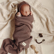 Load image into Gallery viewer, 100% Organic Cotton Pointelle Swaddle Receiving Baby Blanket: Ballet Slippers
