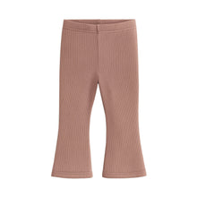 Load image into Gallery viewer, Nell Ribbed Flare Leggings: Mauve / 12-18M
