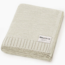 Load image into Gallery viewer, 100% Organic Luxury Cotton Swaddle Receiving Baby Blanket: Cream
