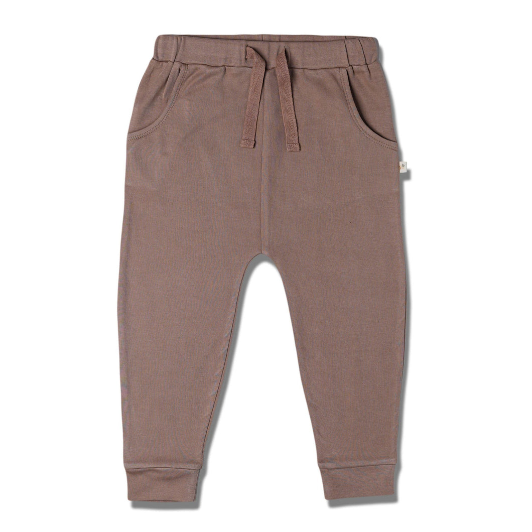 Organic Harem Pants - Taupe: 2Y