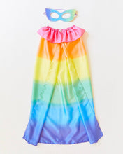 Load image into Gallery viewer, 100% Silk Dress-Up Mask- Rainbow
