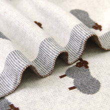 Load image into Gallery viewer, 100% Luxury Cotton Swaddle Receiving Baby Blanket - Sheep: Grey

