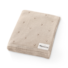 Load image into Gallery viewer, 100% Organic Cotton Pointelle Swaddle Receiving Baby Blanket: Ballet Slippers
