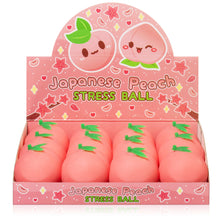 Load image into Gallery viewer, Just Peachy! Cute Japanese Peach Stress Ball (12pcs/case)
