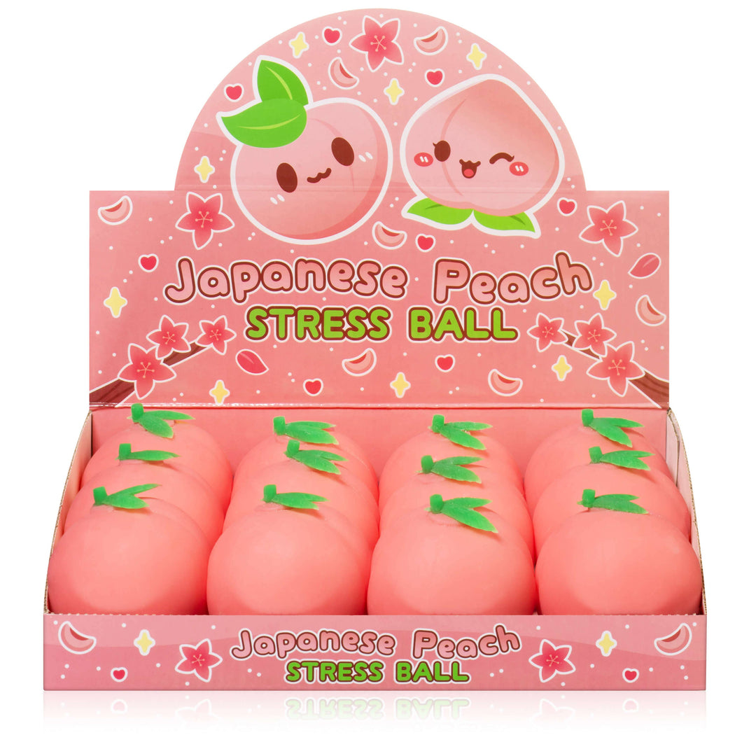 Just Peachy! Cute Japanese Peach Stress Ball (12pcs/case)