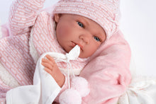 Load image into Gallery viewer, 15.7&quot; Anatomically-Correct Newborn Doll Naomi with Cushion
