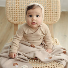 Load image into Gallery viewer, 100% Luxury Cotton Swaddle Receiving Baby Blanket - Mushroom: Camel
