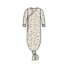 Load image into Gallery viewer, Indy Kimono Gown: Fox / Cranberry + Taupe / NB
