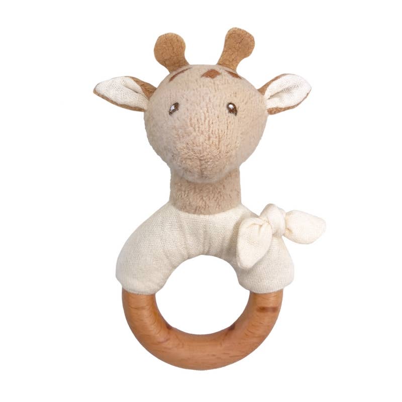 Leonie Giraffe Wood Rattle