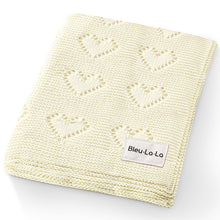 Load image into Gallery viewer, 100% Luxury Cotton Receiving Swaddle Baby Blanket - Heart: Sage
