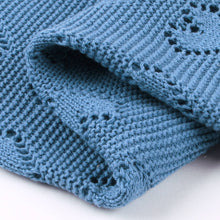 Load image into Gallery viewer, 100% Luxury Cotton Receiving Swaddle Baby Blanket - Heart: Sage

