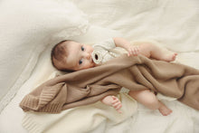 Load image into Gallery viewer, 100% Organic Luxury Cotton Swaddle Receiving Baby Blanket: Cream
