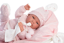 Load image into Gallery viewer, 15.7&quot; Anatomically-Correct Newborn Doll Naomi with Cushion
