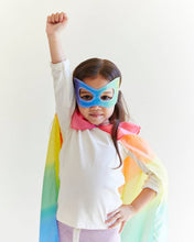 Load image into Gallery viewer, 100% Silk Dress-Up Mask- Rainbow
