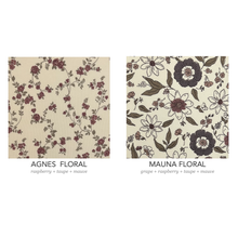 Load image into Gallery viewer, Lily Long Sleeve Ruffle Hem Top: Agnes Floral / Mauve / 6-12M
