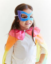Load image into Gallery viewer, 100% Silk Dress-Up Mask- Rainbow
