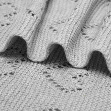 Load image into Gallery viewer, 100% Luxury Cotton Receiving Swaddle Baby Blanket - Heart: Sage
