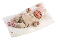 Load image into Gallery viewer, 16.5&quot; Soft Body Crying Newborn Doll Briana with Cushion
