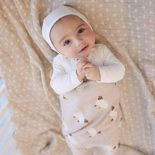 Load image into Gallery viewer, 100% Luxury Cotton Swaddle Receiving Baby Blanket - Sheep: Grey
