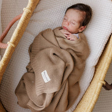 Load image into Gallery viewer, 100% Organic Luxury Cotton Swaddle Receiving Baby Blanket: Cream
