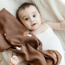Load image into Gallery viewer, 100% Luxury Cotton Swaddle Receiving Baby Blanket - Mushroom: Camel
