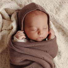 Load image into Gallery viewer, 100% Organic Cotton Pointelle Swaddle Receiving Baby Blanket: Powder Blue
