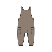 Load image into Gallery viewer, Layall Cargo Overalls: Pine / 6-12M
