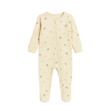 Load image into Gallery viewer, Kit Ribbed Zipper Sleeper: Amaya Floral / Mauve / 6-12M
